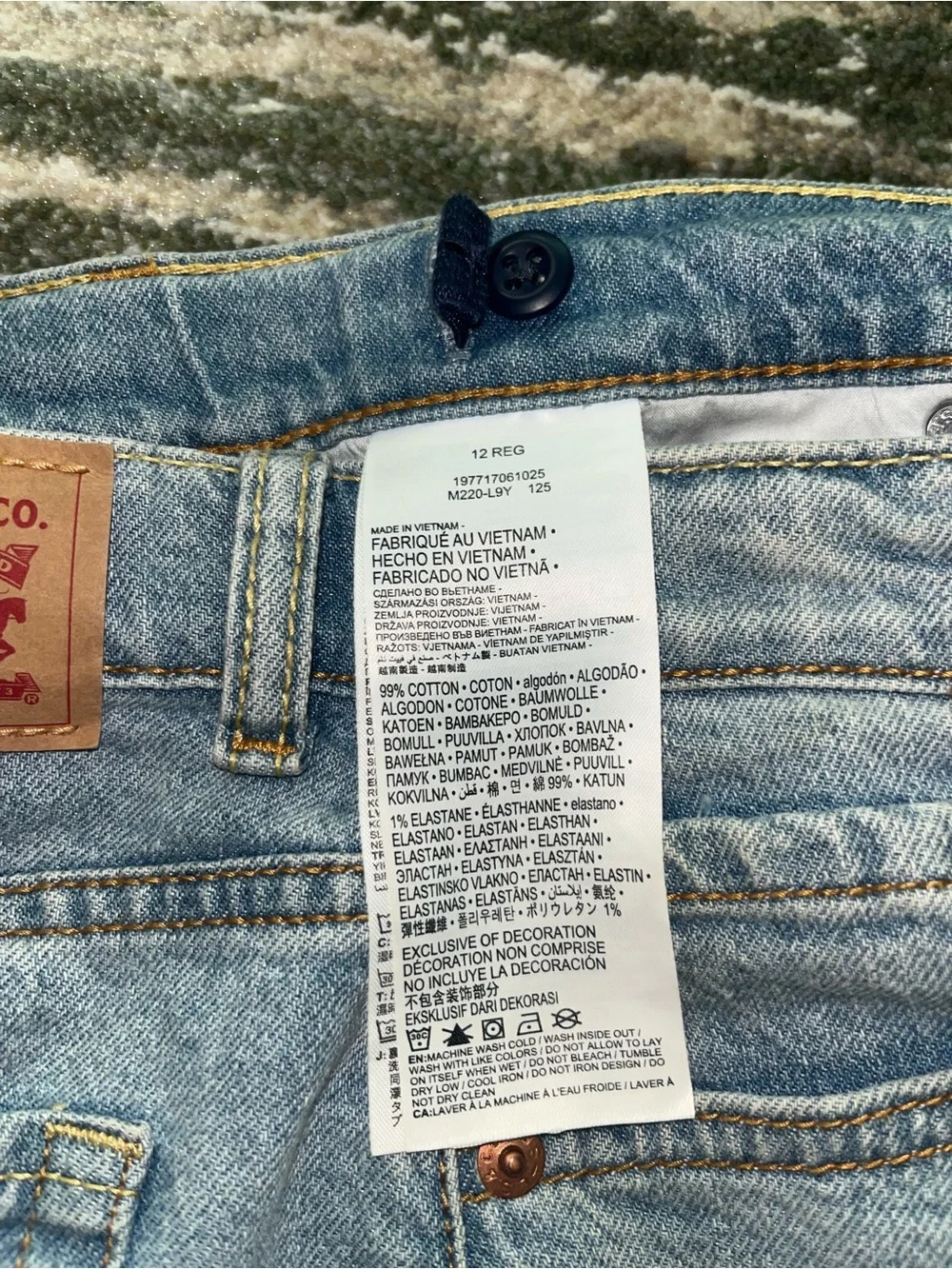 Levi's A-Line Light Blue Denim Shorts